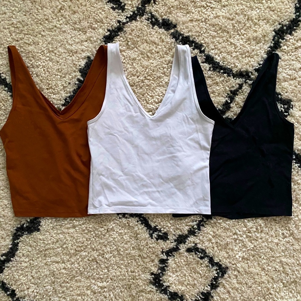3 Abercrombie AF tank tops size small brand new without tags